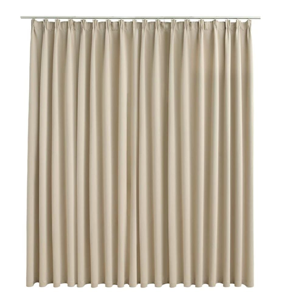 Verdunkelungsvorhang mit Haken Beige 290 x 245 cm
