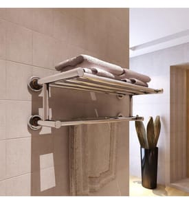 Porte serviettes double - Barre Fixe 6 tubes