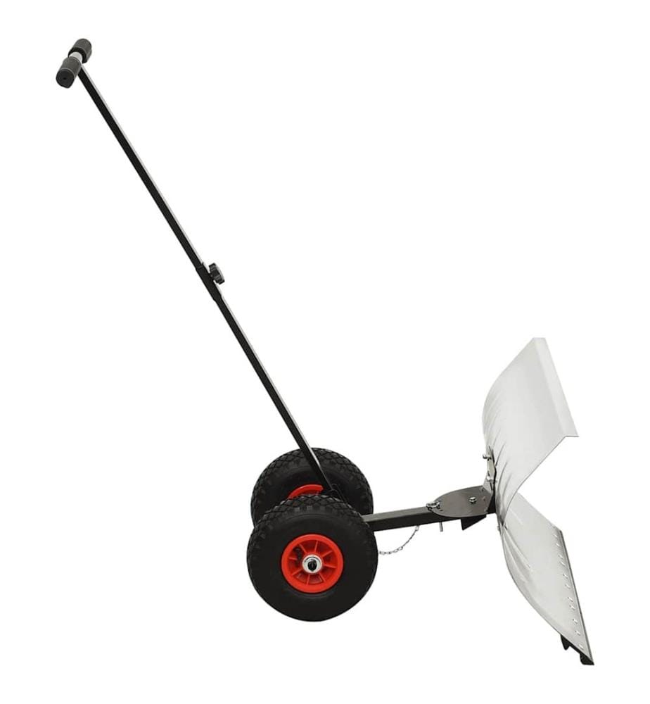 Schneeschaufel mit Rädern