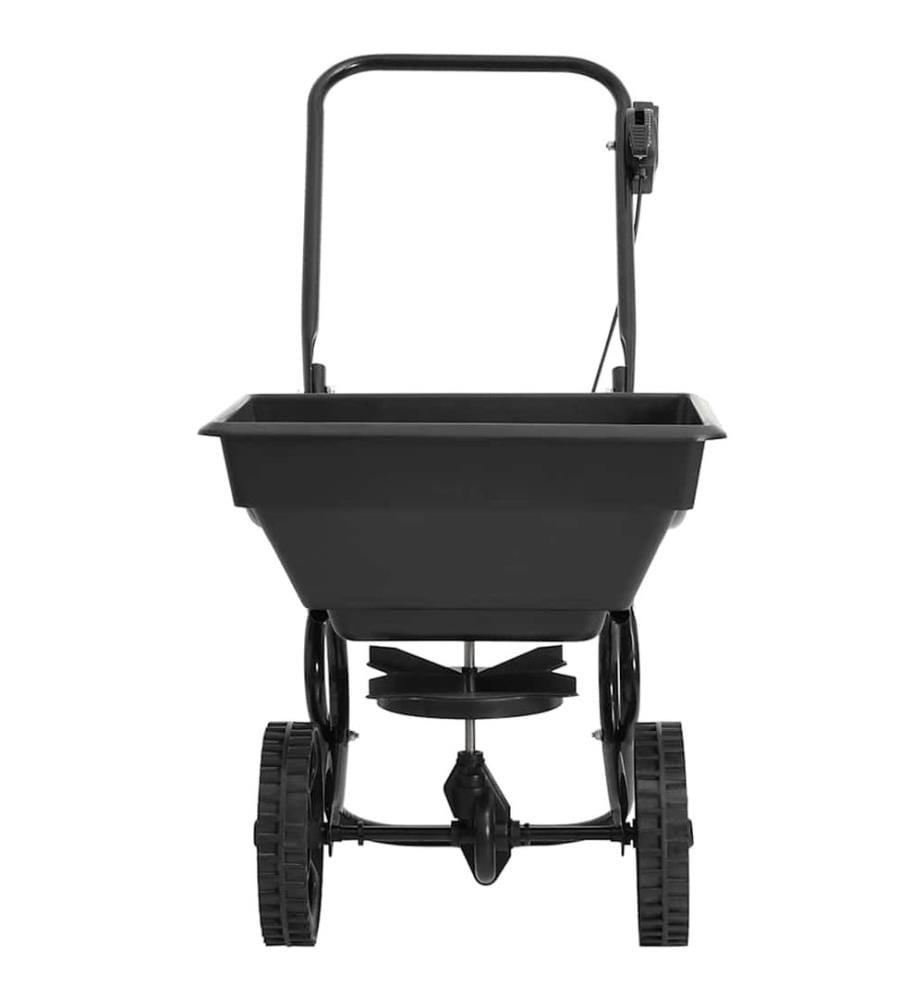 Handstreuwagen Salzstreuer PVC und Stahl 80x46x75 cm 15 L
