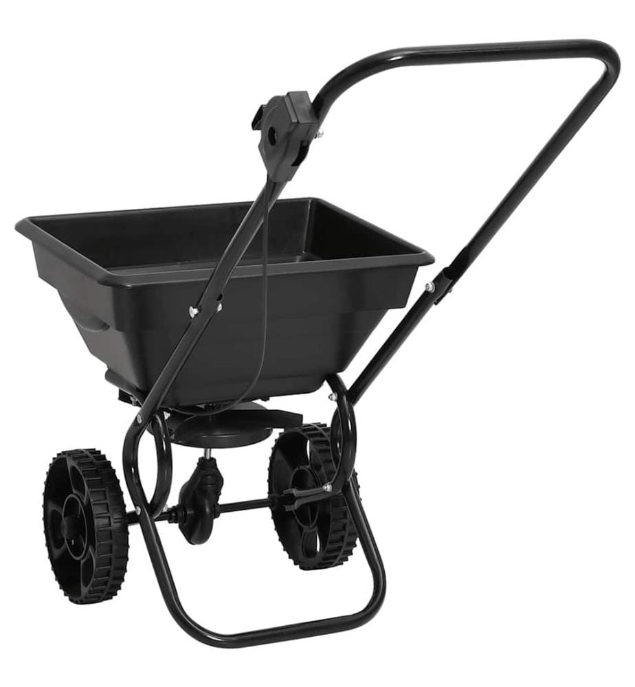 Handstreuwagen Salzstreuer PVC und Stahl 80x46x75 cm 15 L