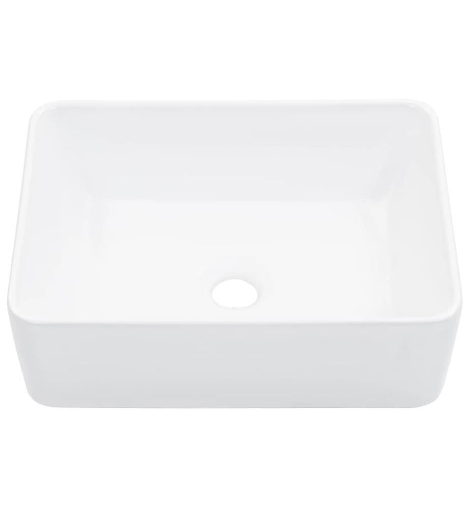 Waschbecken 40 x 30 x 13 cm Keramik Weiss