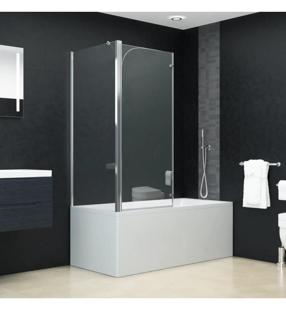 Badewannenaufsatz 2-fach Faltbar ESG 120x68x130 cm