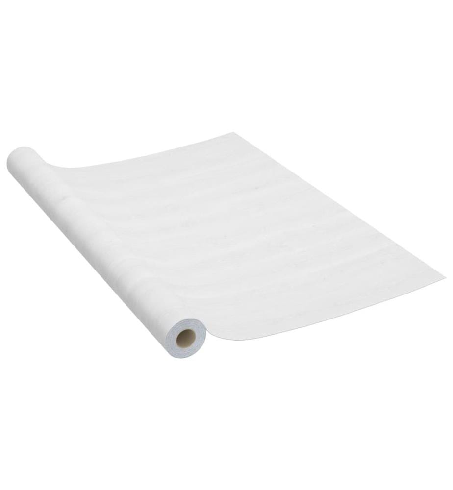Selbstklebende Türfolien 2 Stk. Weisses Holz 210 x 90 cm PVC