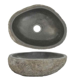 Waschbecken Flussstein Oval (29-38)x(24-31) cm