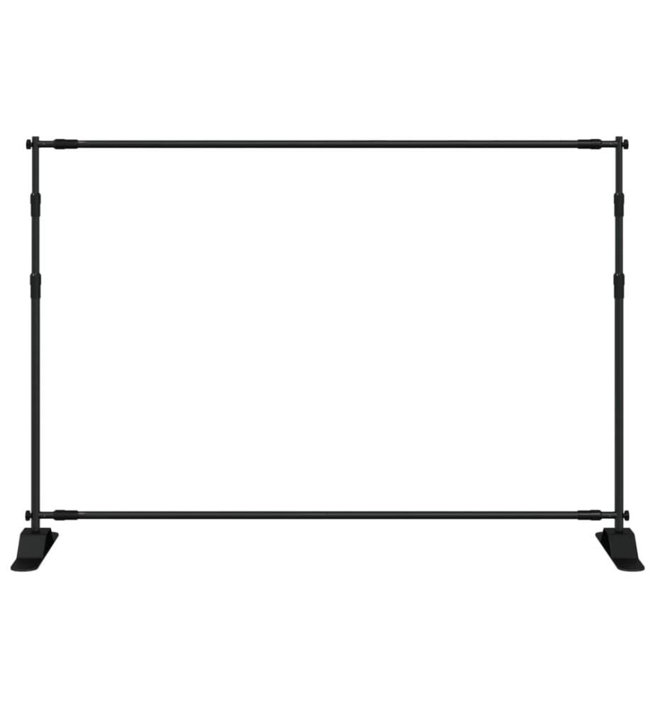 Hintergrundstativ Schwarz 305x243 cm Stahl