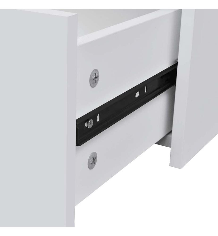 Kommode mit 4 Schubladen 60×30,5×71 cm Weiss