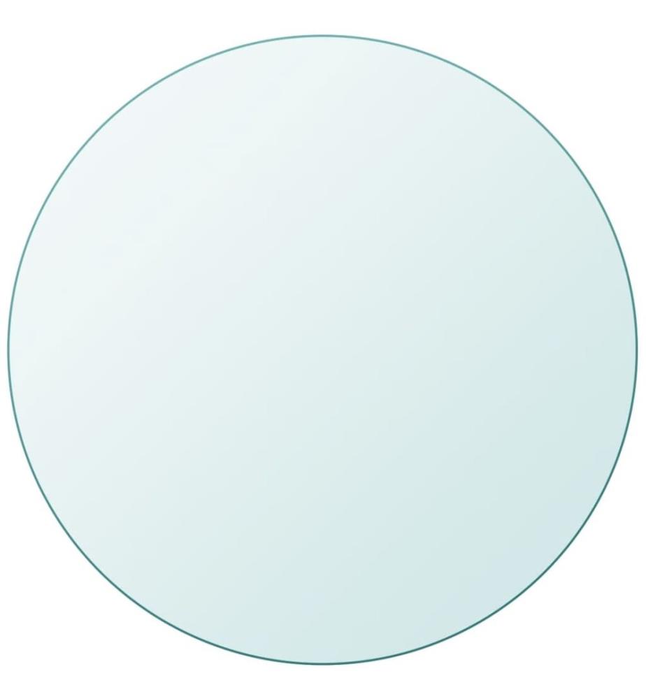 Dessus de table ronde en verre trempé 800 mm