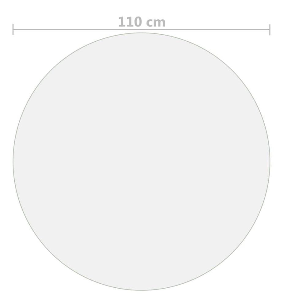 Protecteur de table transparent Ø 110 cm 1,6 mm PVC