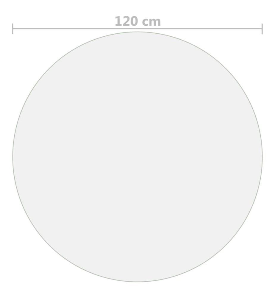 Protecteur de table transparent Ø 120 cm 1,6 mm PVC