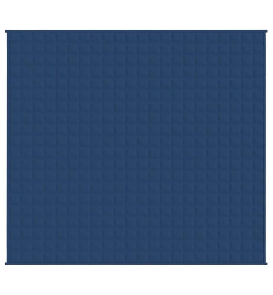 Couverture lestée Bleu 220x240 cm 15 kg Tissu