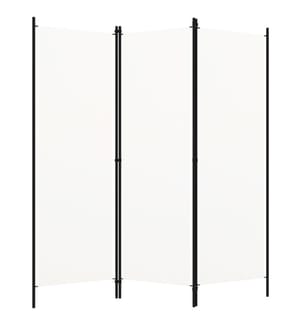 3-tlg. Raumteiler Weiss 150x180 cm