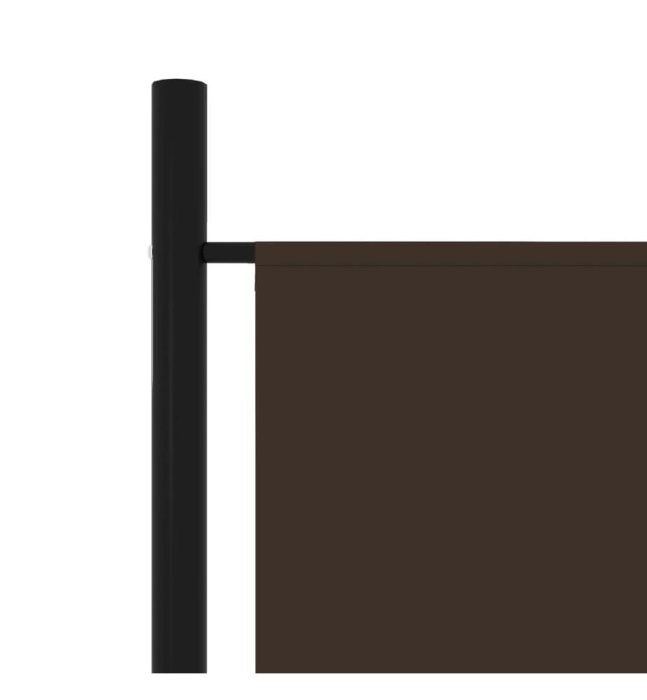 6-tlg. Raumteiler Braun 300x180 cm