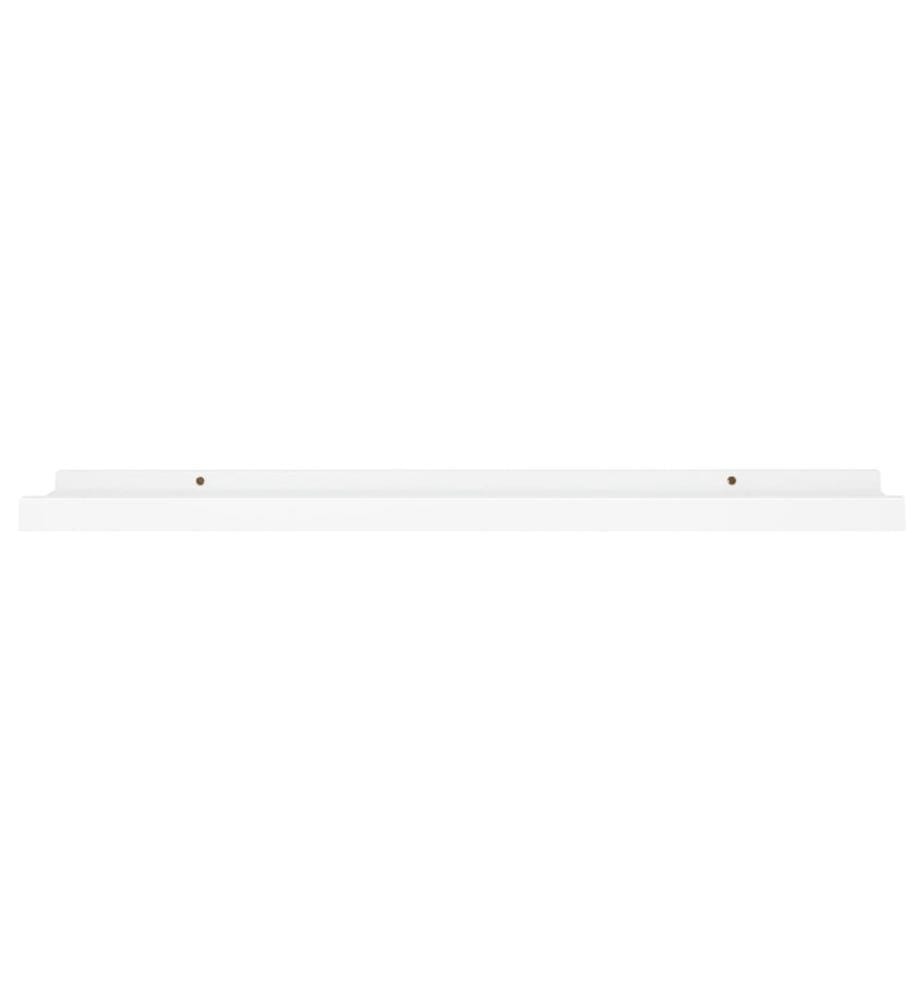 Bilderleisten 2 Stk. Weiss 80x9x3 cm MDF