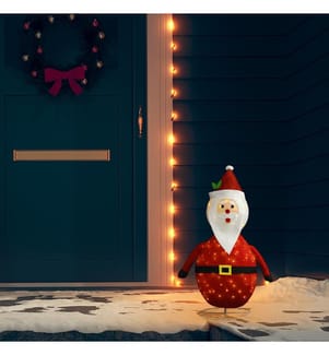 Décoration de Noël Figurine Père Noël LED Tissu de luxe 60 cm
