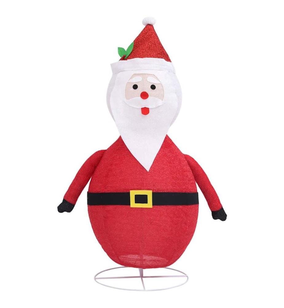Décoration de Noël Figurine Père Noël LED Tissu de luxe 90 cm