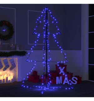 Weihnachtsbaum in Kegelform 200 LEDs Indoor Outdoor 98x150 cm