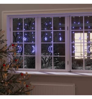Guirlande lumineuse étoile et lune avec télécommande 345 LED