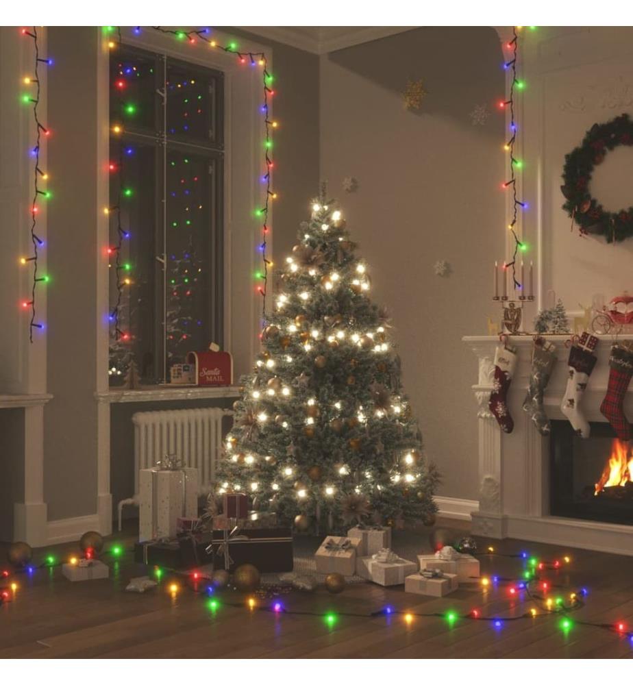 Lichterkette mit 400 LEDs Mehrfarbig 40 m 8 Lichteffekte