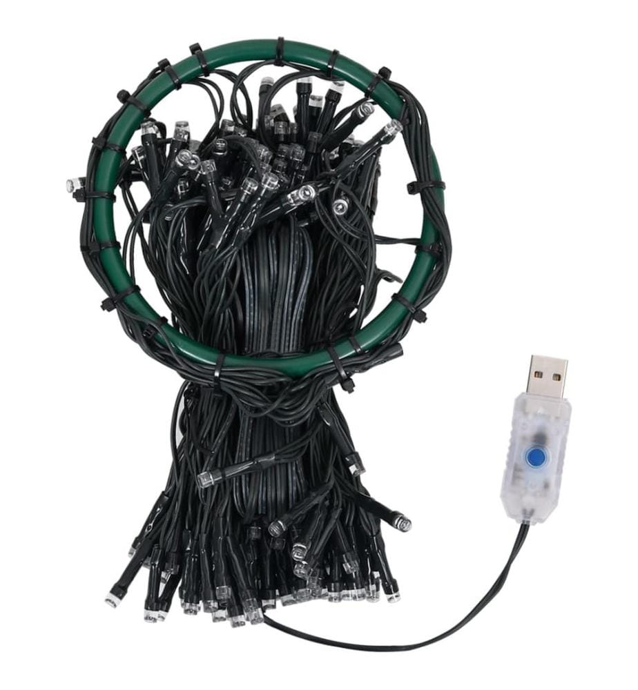 Weihnachtsbaum-Lichternetz mit 210 LEDs Kaltweiss 210 cm