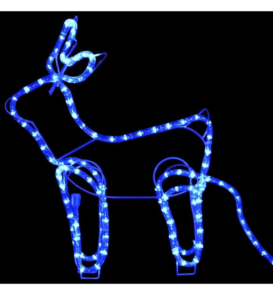 Décoration de Noël d'extérieur Renne et traîneau 576 LED