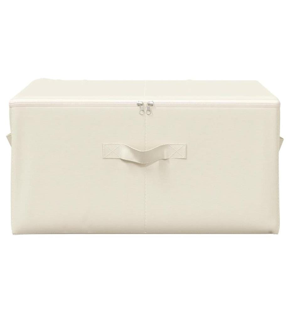 Aufbewahrungsboxen 2 Stk. Stoff 43x34x23 cm Creme