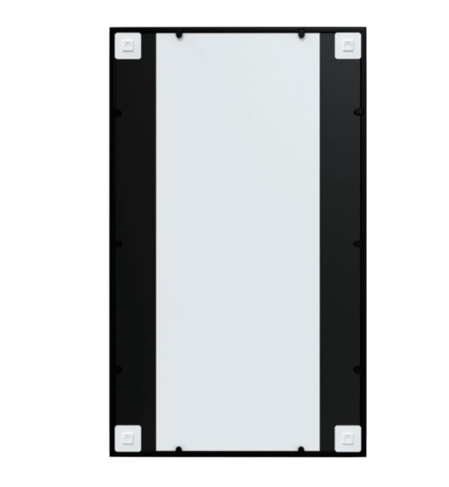 Wandspiegel Schwarz 100x60 cm Metall