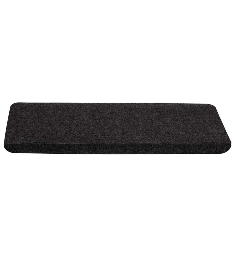 Stufenmatten Selbstklebend 15 Stk. 65x24,5x3,5 cm Schwarz