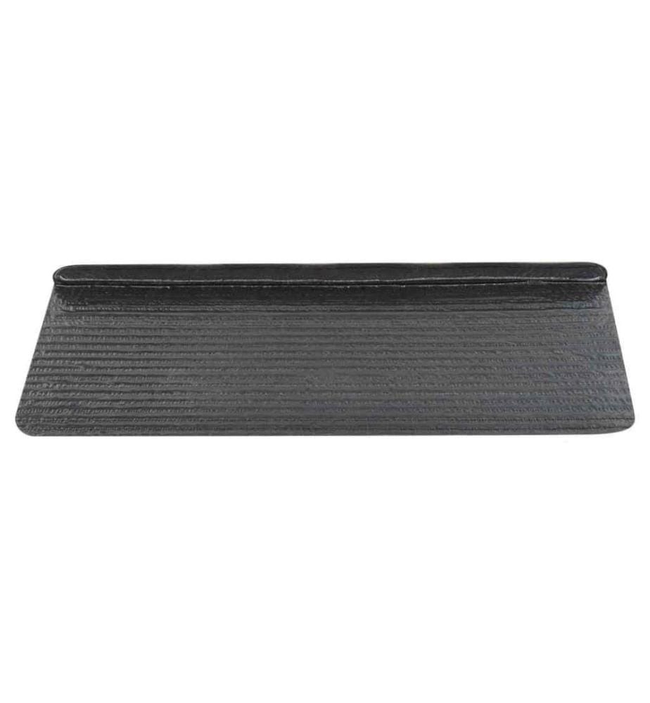 Tapis d'escalier autocollants 15 pcs 65x24,5x3,5 cm Gris