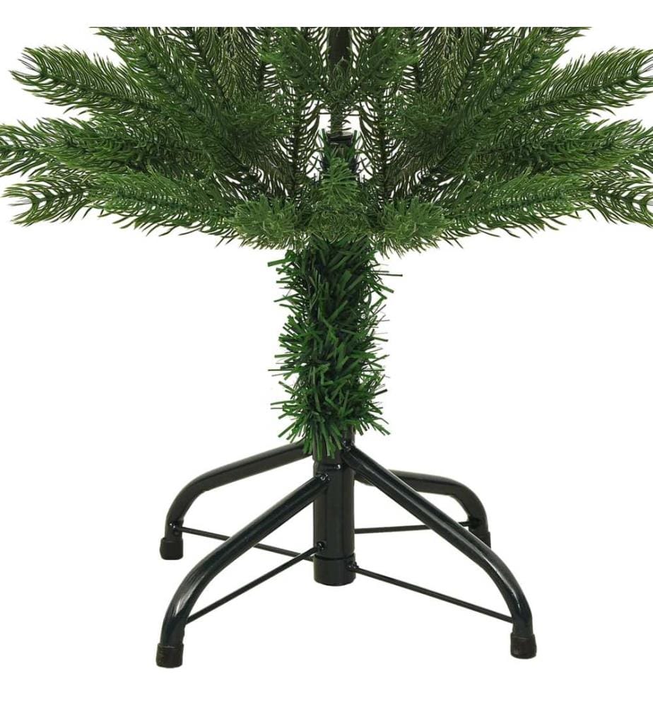 Sapin de Noël artificiel mince avec support 150 cm PE