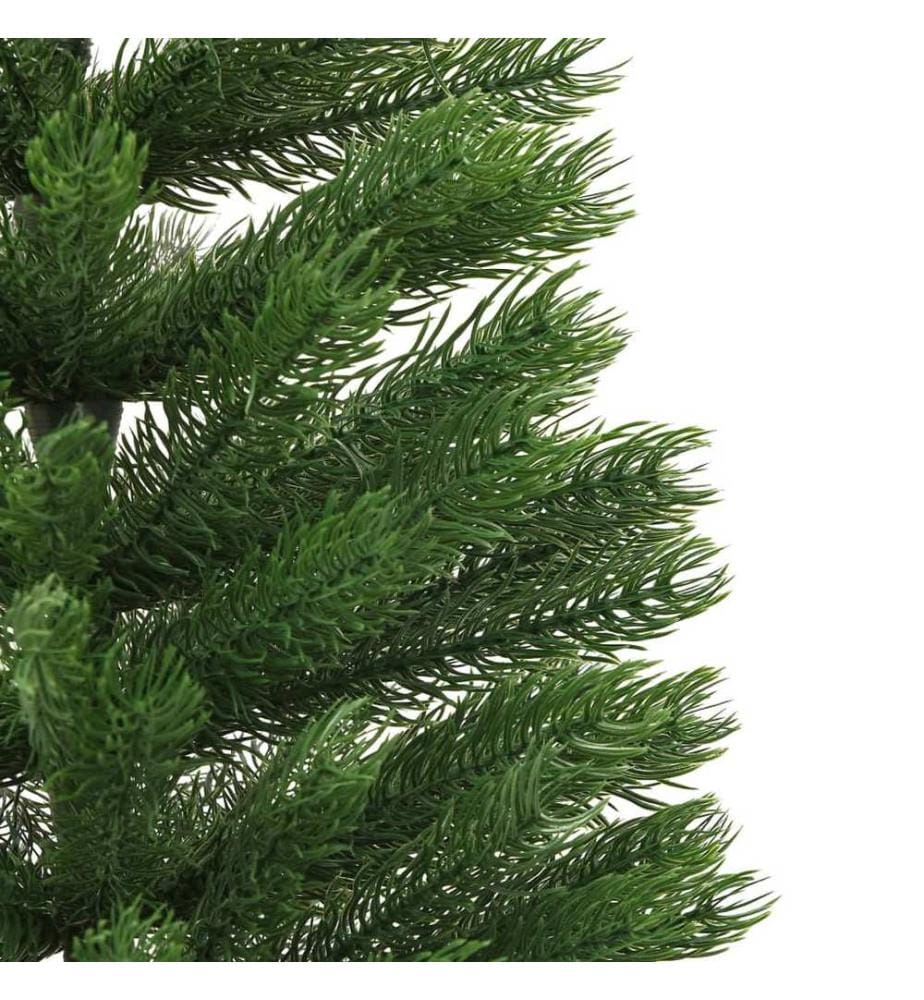 Sapin de Noël artificiel mince avec support 150 cm PE