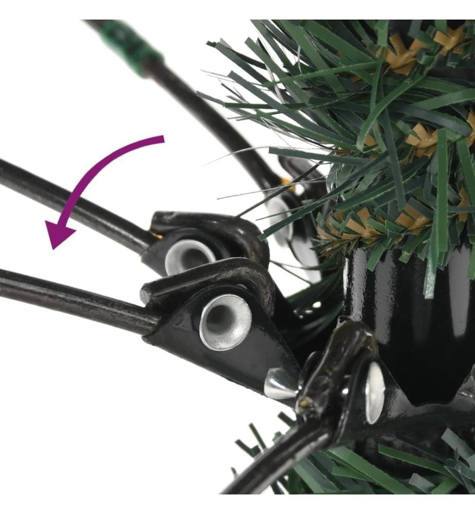 Sapin de Noël artificiel avec support Vert 150 cm PVC