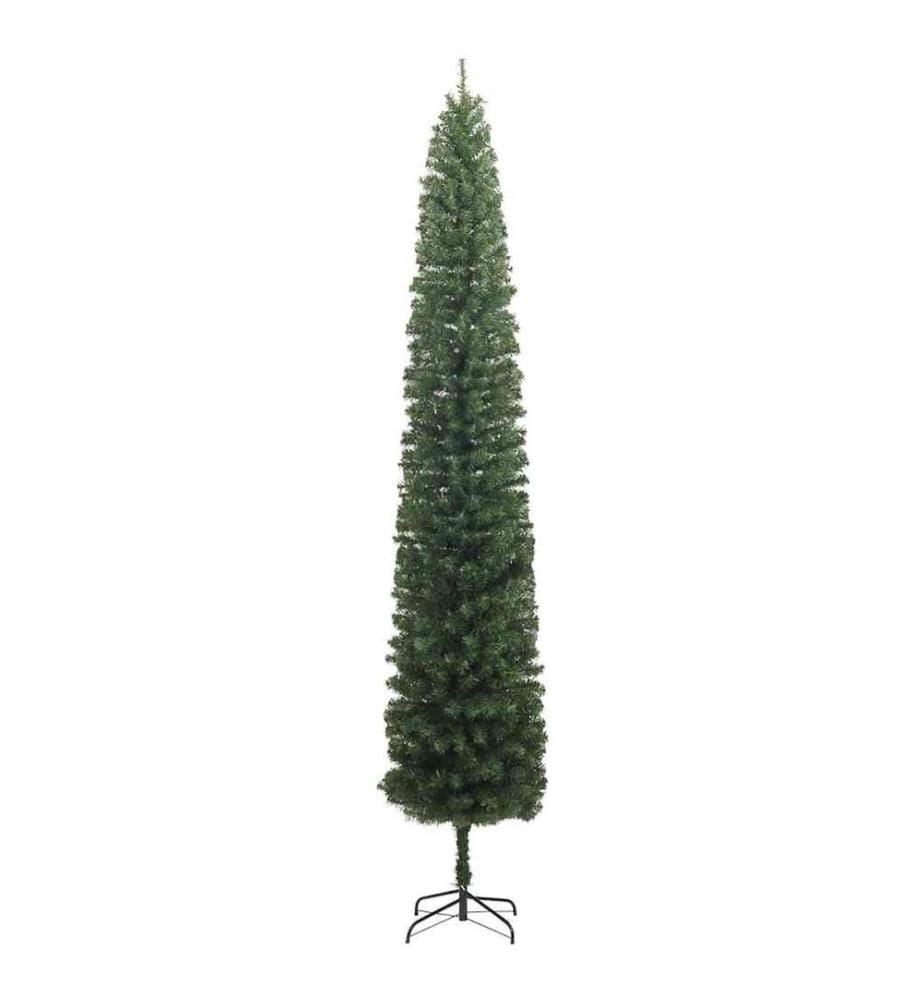 Sapin de Noël mince avec support 210 cm PVC