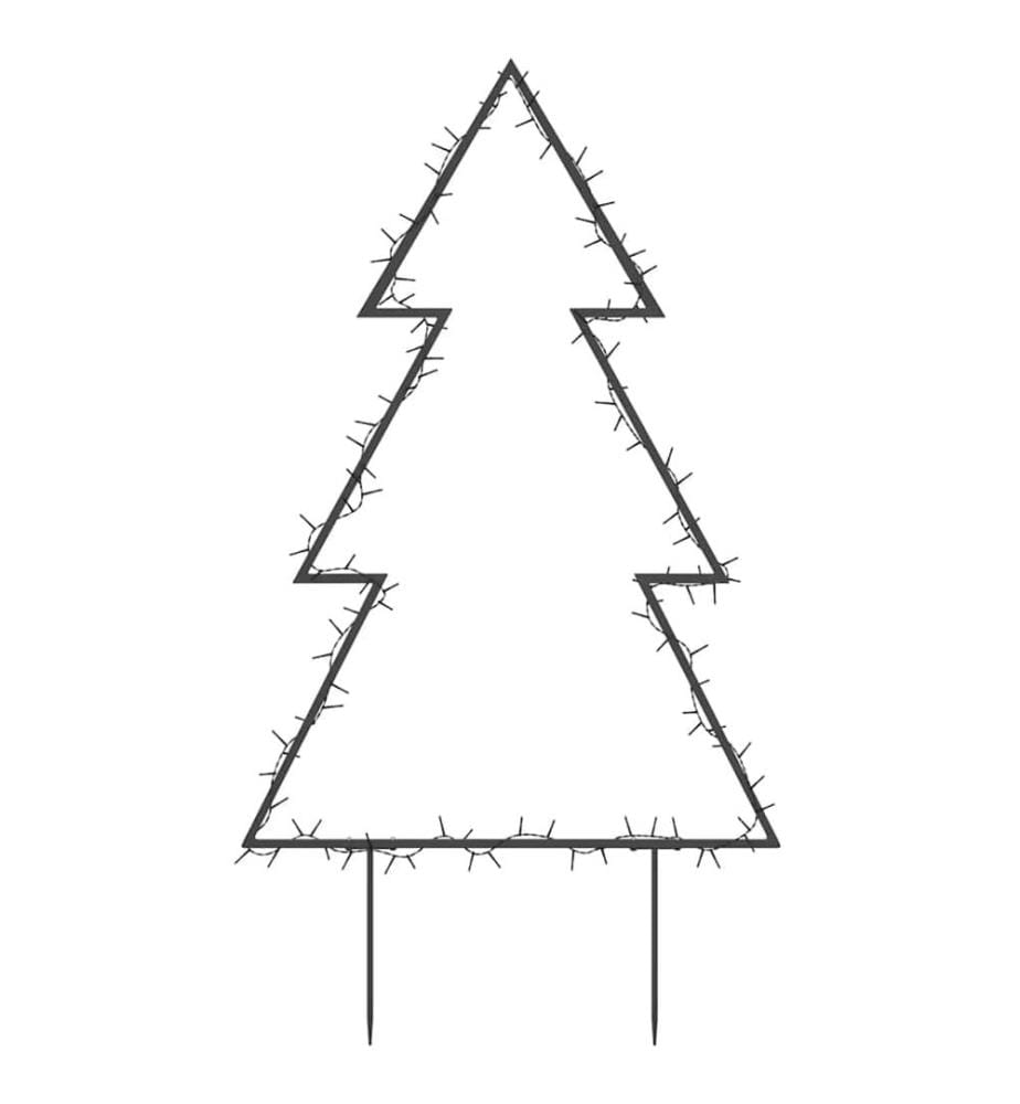 Décoration lumineuse arbre de Noël avec piquets 115 LED 90 cm