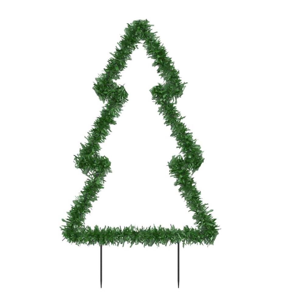 Décoration lumineuse arbre de Noël avec piquets 80 LED 60 cm
