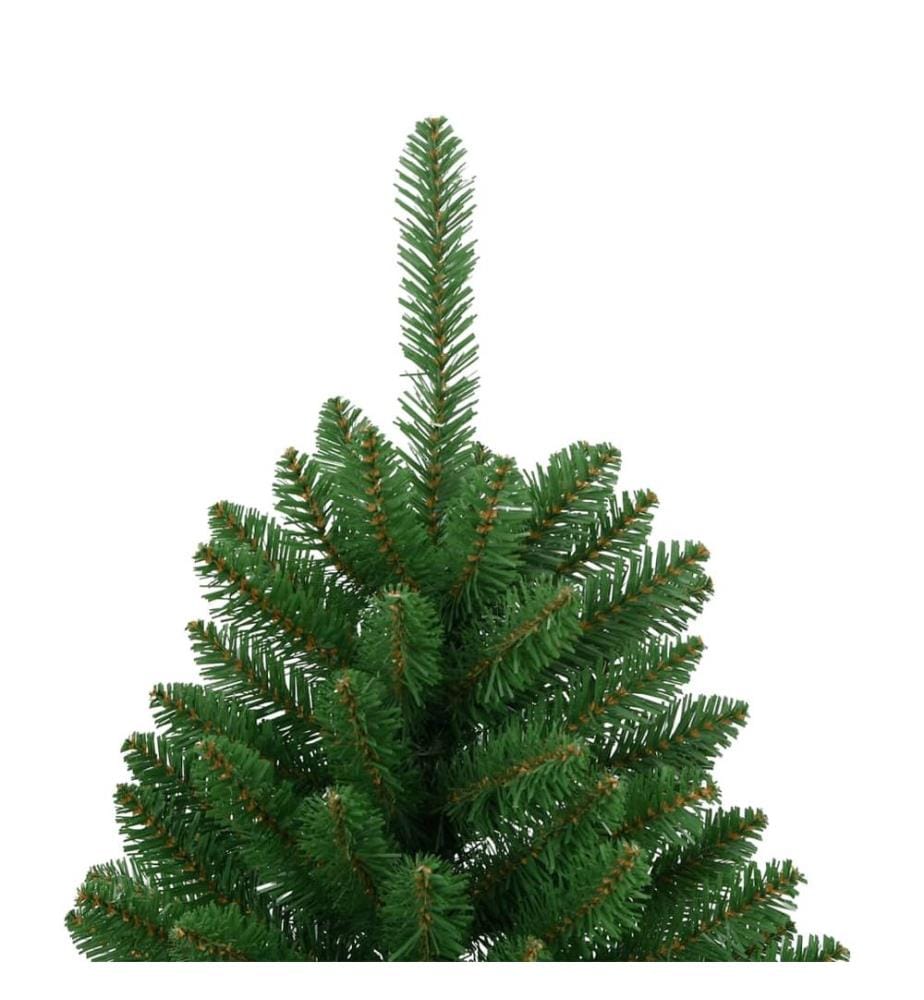 Sapin de Noël artificiel à charnières avec support vert 150 cm