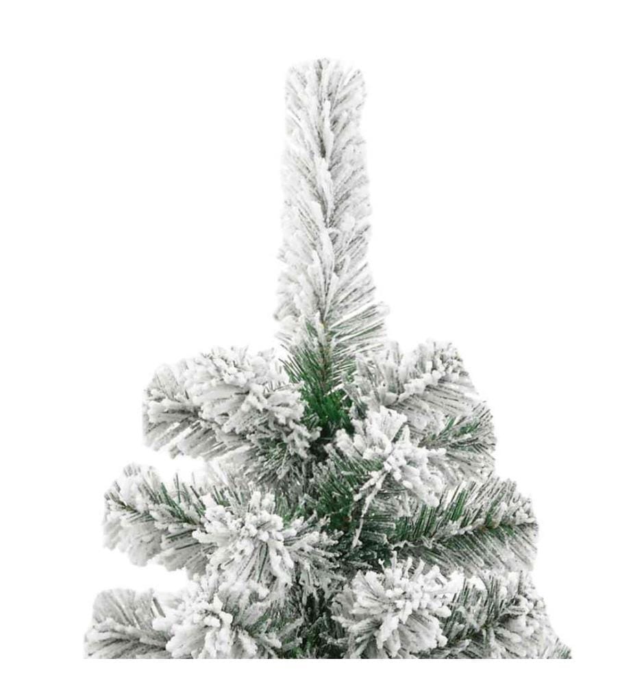 Sapin de Noël artificiel à charnières avec neige floquée 180 cm