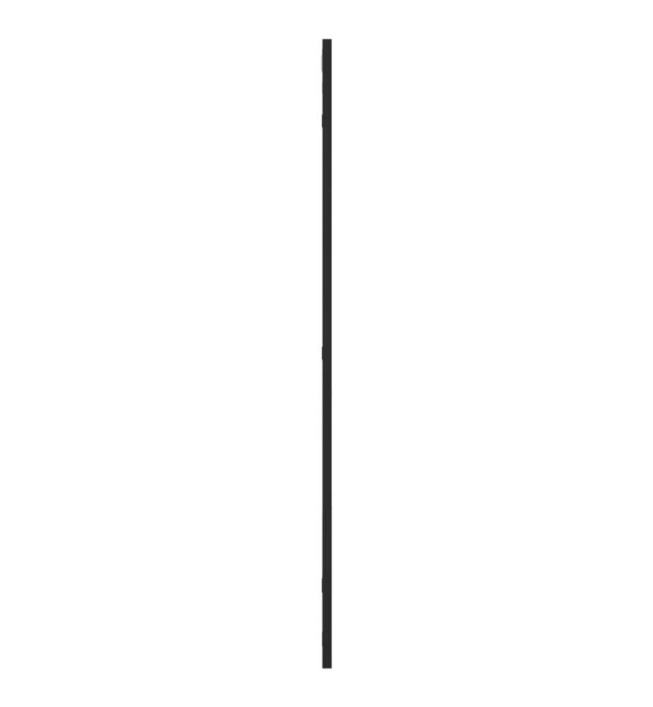 Wandspiegel Schwarz 60x100 cm Rechteckig Eisen