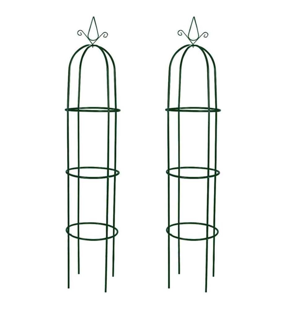 Arche de jardin en forme de tour 2 pcs