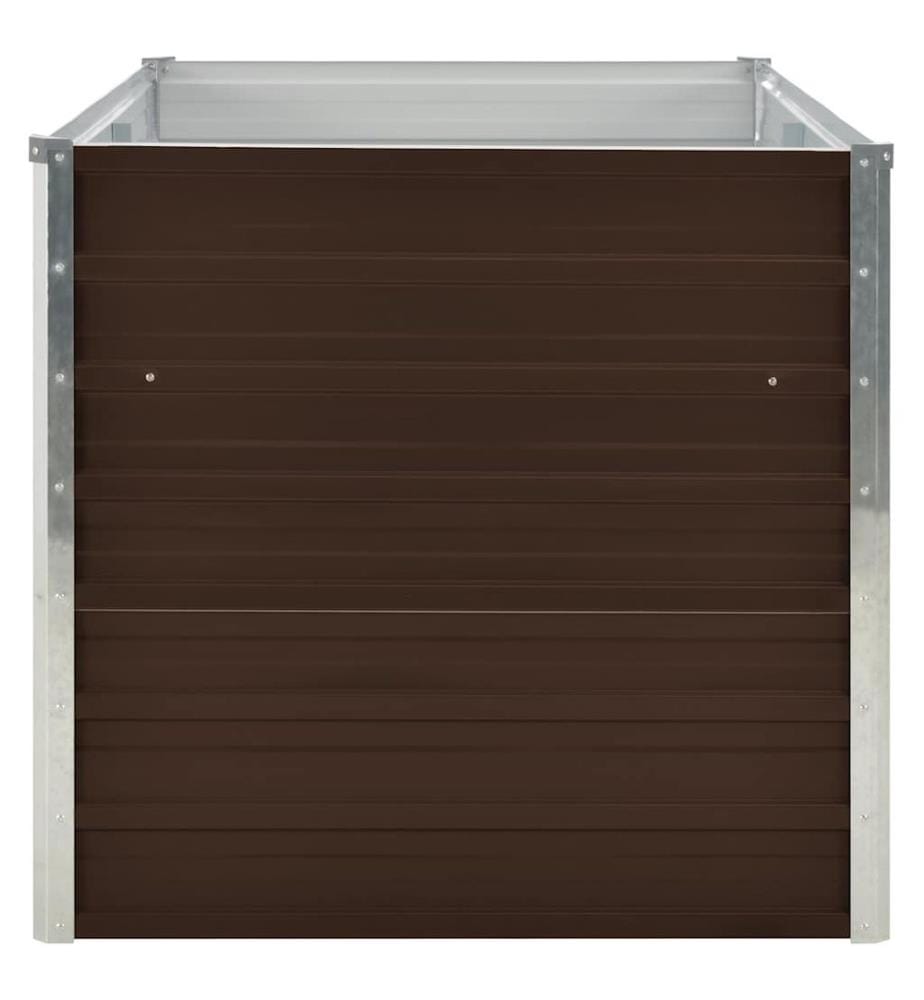 Hochbeet Braun 160 x 80 x 77 cm Verzinkter Stahl