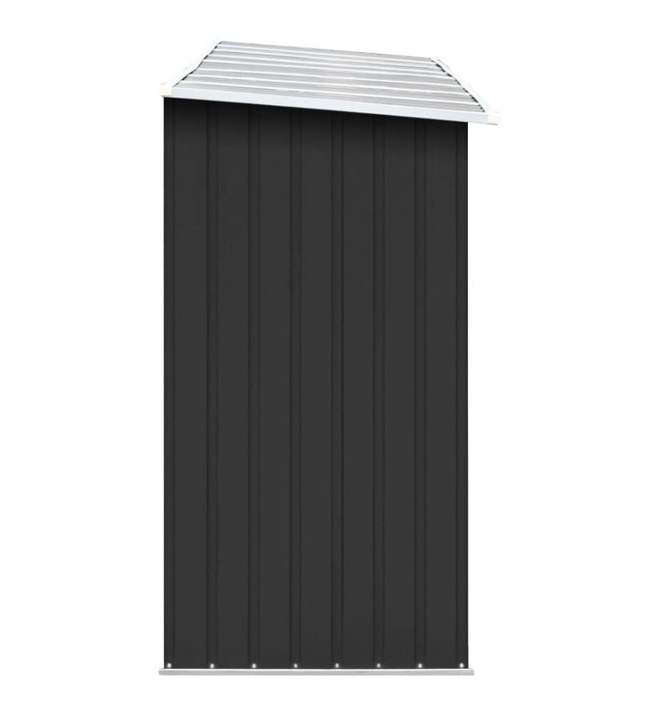 Brennholzlager Verzinkter Stahl 330x84x152 cm Anthrazit