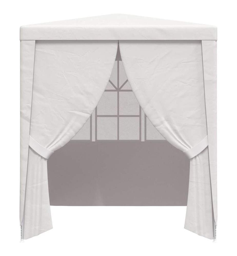 Tente de réception avec parois latérales 2x2 m Blanc 90 g/m²