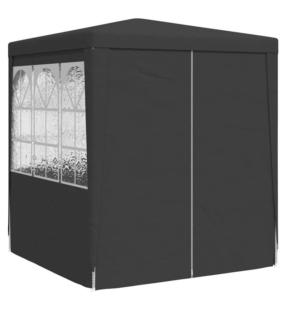 Tente de réception avec parois 2,5x2,5 m Anthracite 90 g/m²