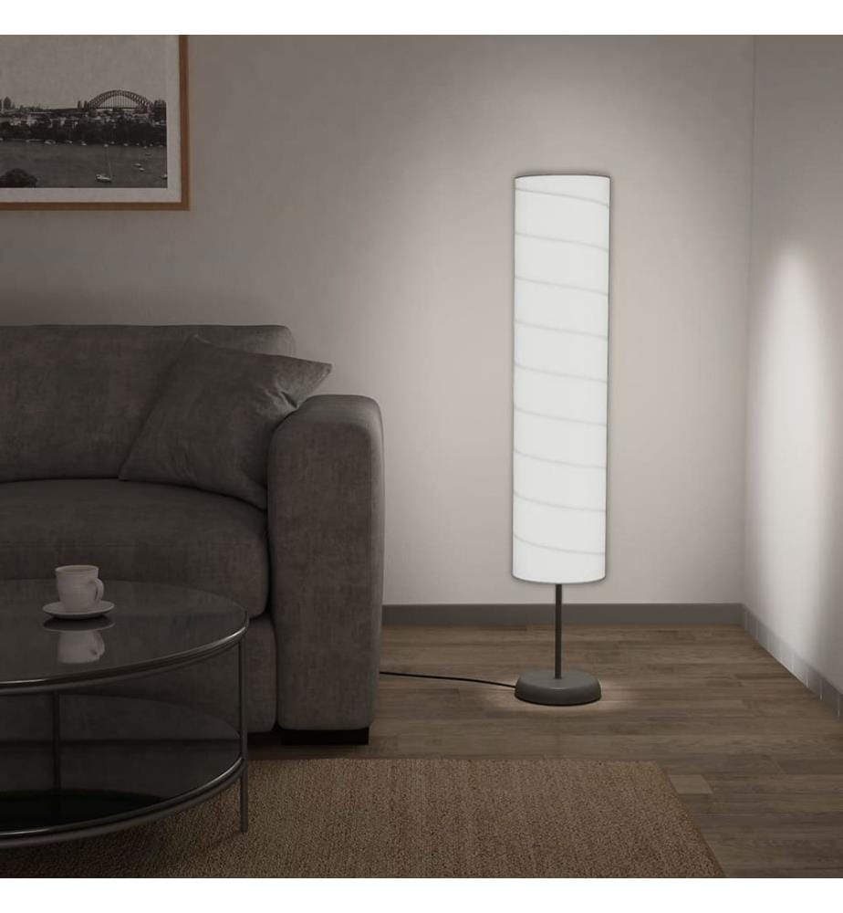 Lampadaire avec support 121 cm Blanc E27