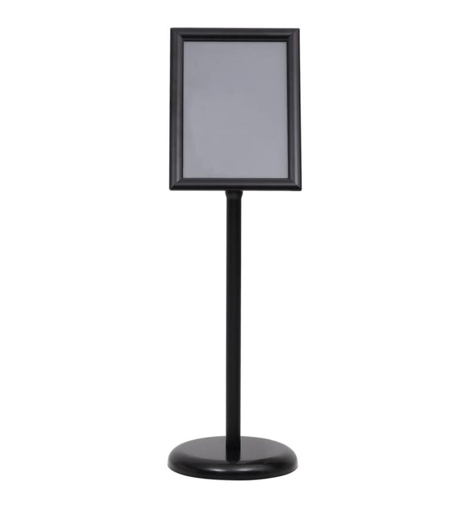 A4-Plakatständer Schwarz Aluminiumlegierung