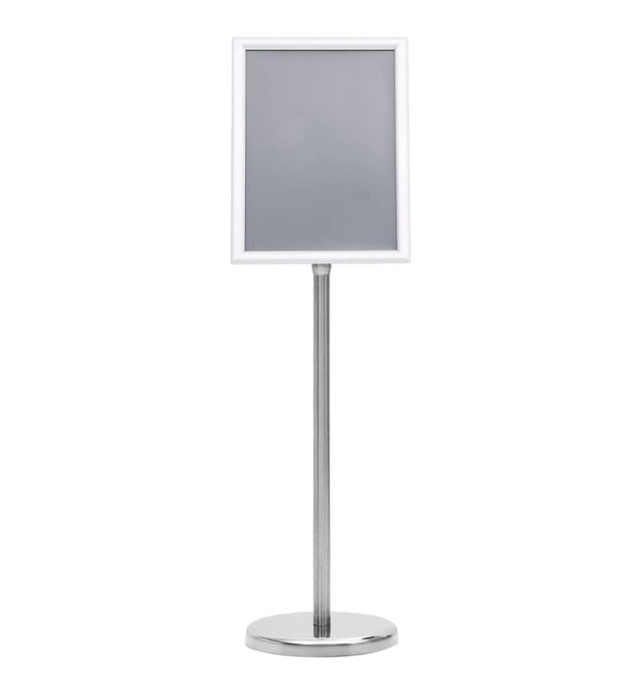 Support d'affiche A4 sur pied Argenté Alliage d'aluminium