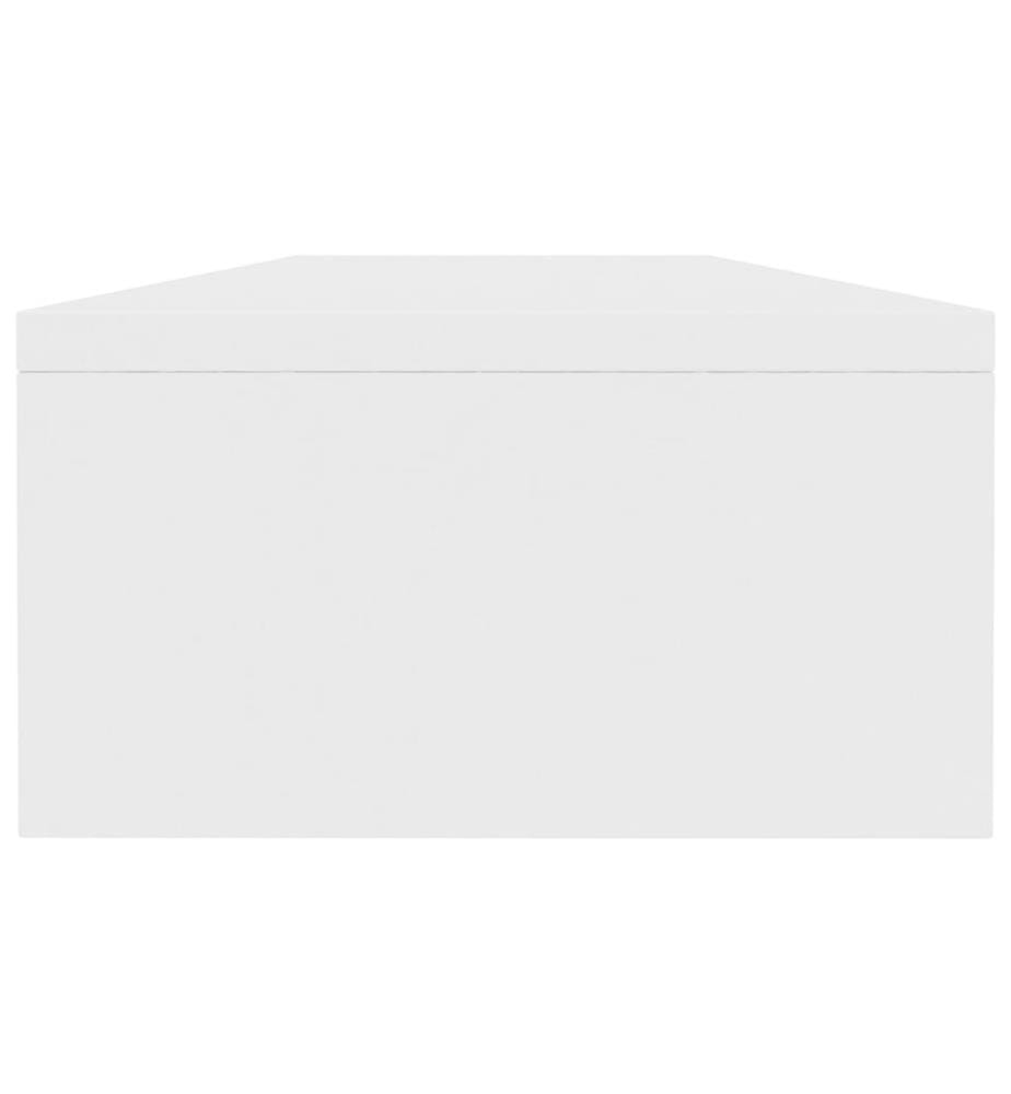 Support de moniteur Blanc 100 x 24 x 13 cm Bois d'ingénierie
