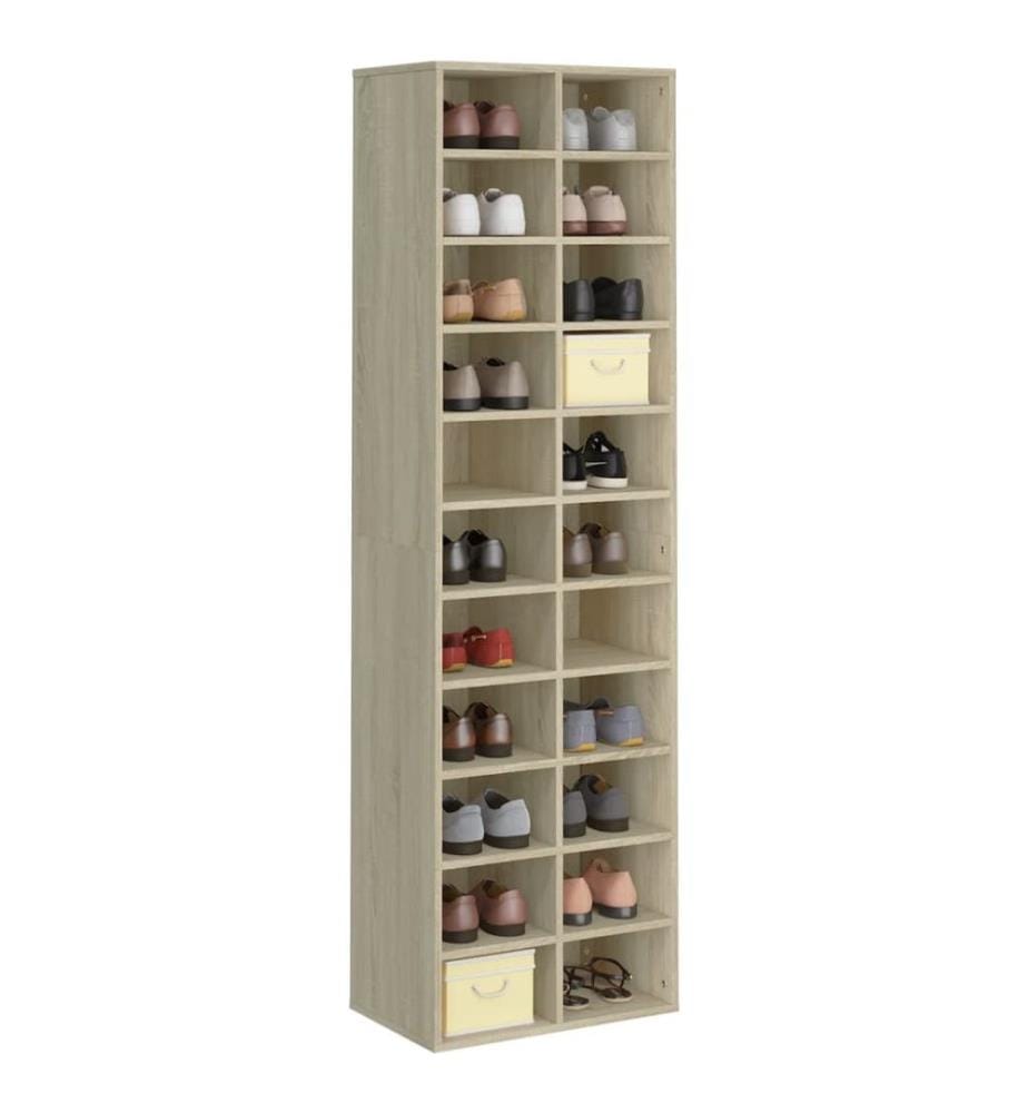 Schuhschrank Sonoma-Eiche 54x34x183 cm Holzwerkstoff