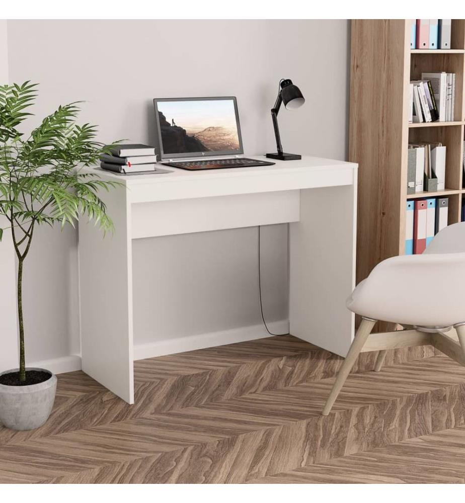 Schreibtisch Weiss 90×40×72 cm Holzwerkstoff