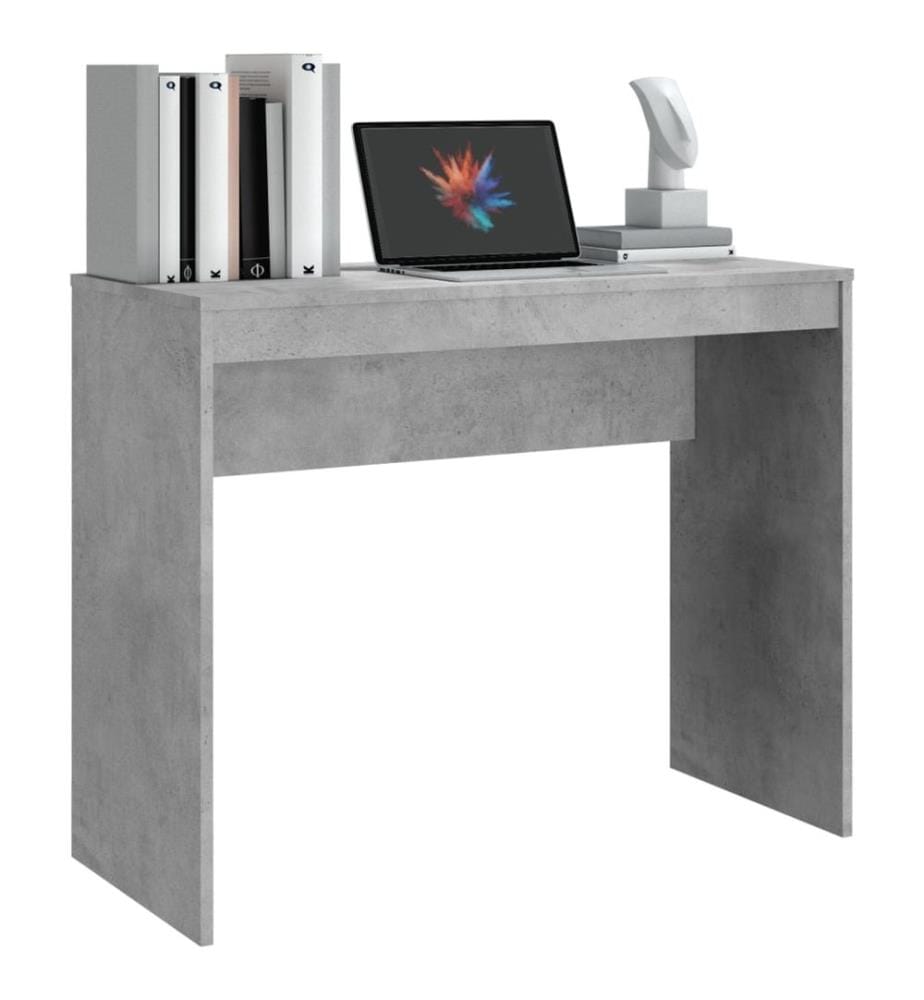 Bureau Gris béton 90x40x72 cm Bois d'ingénierie